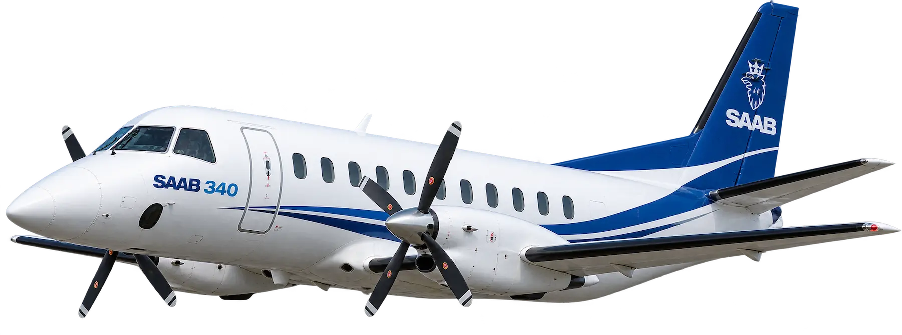 Saab 340 regional turboprop aircraft supported by AeroX